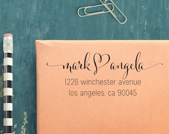stamp address self custom personalized