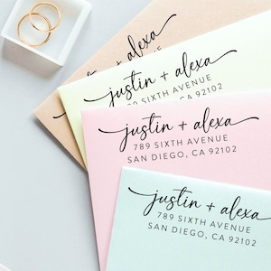 Beautiful Address Stamp | Custom Return Address Stamp Self Inking | Highest Rated & Best Quality