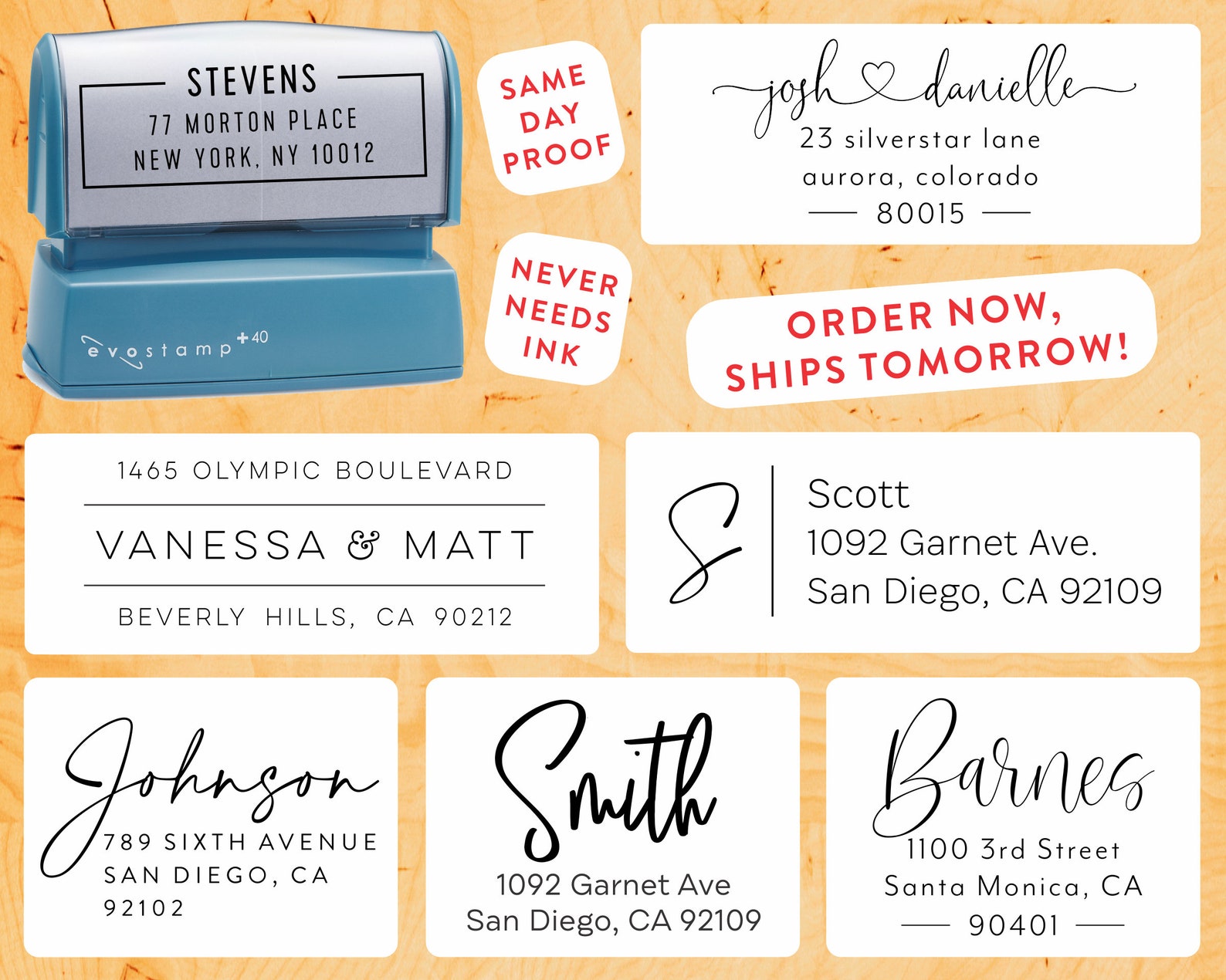 BEST SELLING Stamp on Etsy Custom Return Address Stamp Self Etsy