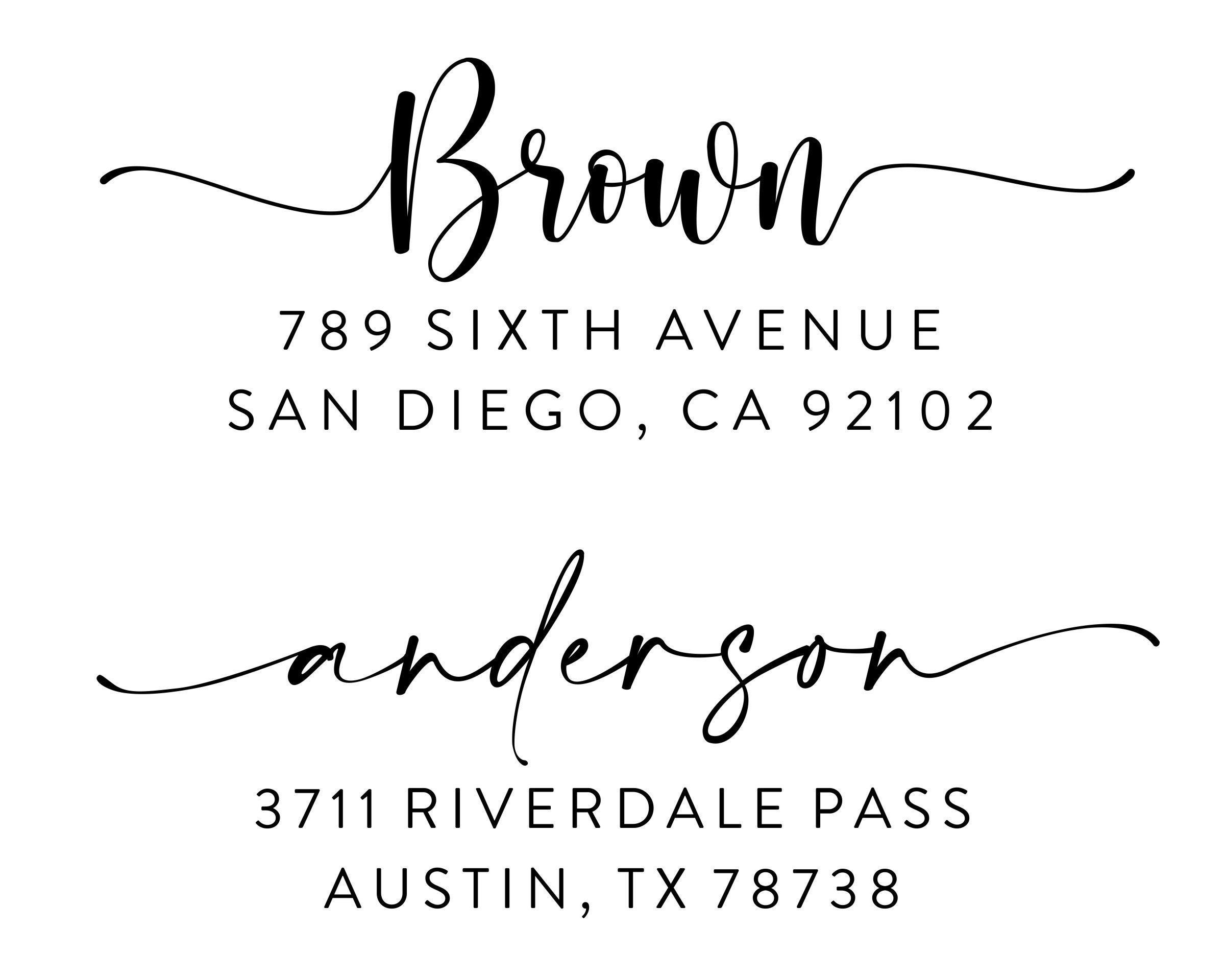 BEST SELLING Stamp on Etsy Custom Return Address Stamp Self Etsy