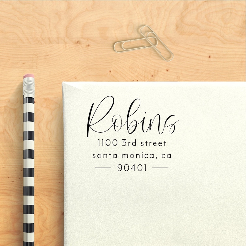 Return Address Stamp, Self Inking Stamp, Personalized Stamp, Custom Address Stamp, Self-Ink Return Address Stamp Bild 1