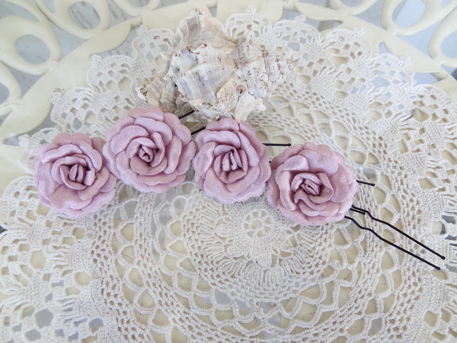 Pink Rose Color Wedding Hair Pins Pink Bridal Hair Pins Etsy