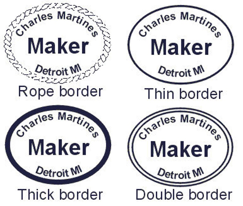 Custom Personalized Leather Makers Stamp Etsy