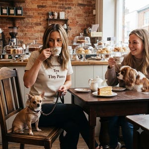 Powered by Tea & Tiny Paws -  Sand T Shirt