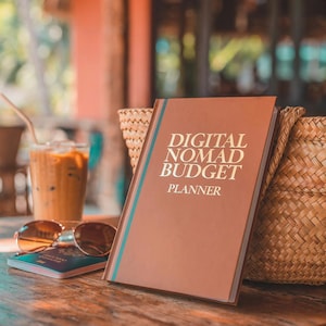 Digital Nomad Budget Planner, Remote Work Finance Tracker Printable PDF, Travel Budget Instant Download