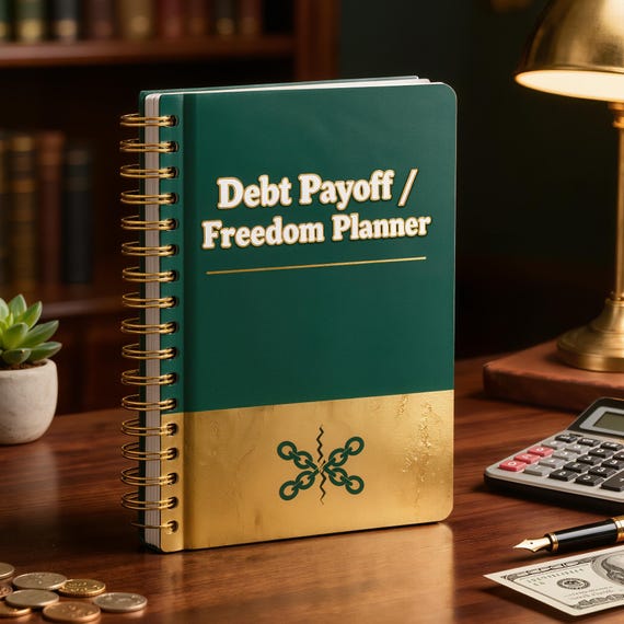 Debt Free Printable PDF, Avalanche Method Debt Payoff Tracker, Budget Freedom Planner