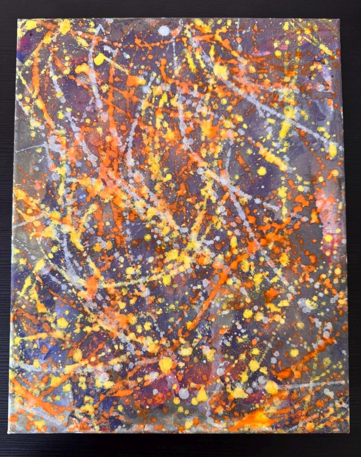 Martian Showers- Modern Abstract Painting - View 2
