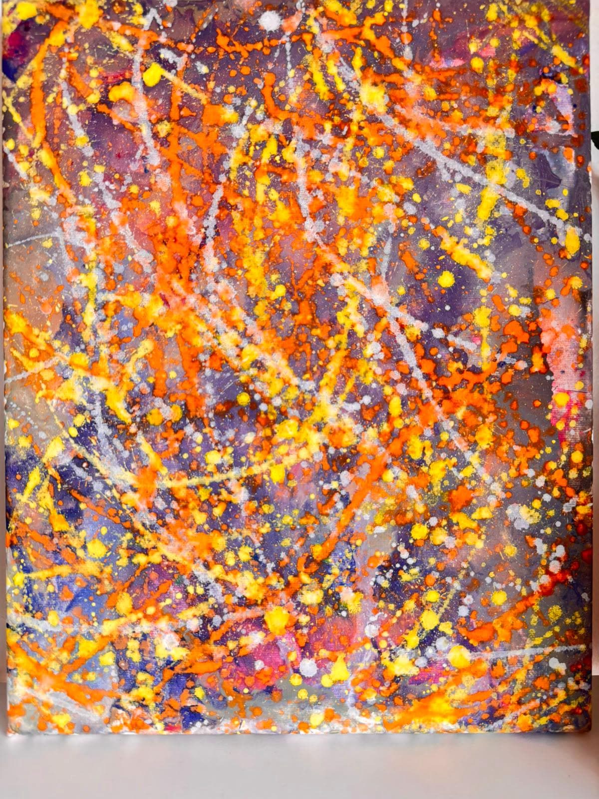 Martian Showers- Modern Abstract Painting - View 3