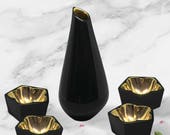Yozakura sake set ~ gold ~ 4 cups (limited edition)