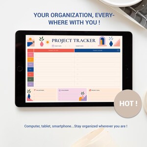Project Planner Printable,Group Project Tracker, Team Project, Project Management, Work Productivity,Business, Student, Tasks To Do List PDF