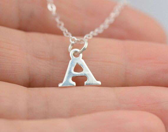 All Sterling Silver Inital Necklace Dainty - How To Make Your Own Sterling Silver Pendant
