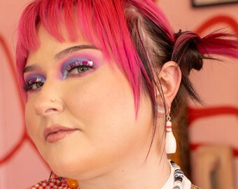 Steeee-rike! Barbie Bowling Pin Earrings