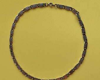 Vintage Silver-Toned S-Chain Necklace