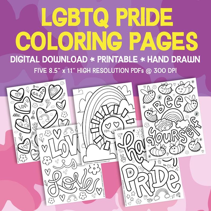 Coloring Sheet Hand Print Etsy