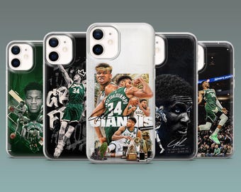 Giannis Phone Case Bucks fan Basketball fan Cover for iPhone 17Pro,16,15, 14, 13, 12, Samsung S26, S25, S24, S23Fe, A16, A56, Pixel 10, 9Pro