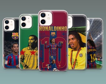 Ronaldinho Phone Case Brazil fan Football Cover for iPhone 17Pro, 16, 15, 14, 13, 12, Samsung S26, S25, S24, S23Fe, A16, A56, Pixel 10, 9Pro