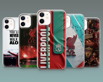 Liverpool FC Phone Case Football Soccer Cover for iPhone 17Pro, 16, 15, 14, 13, 12, Samsung S26, S25, S24, S23Fe, A16, A56, Pixel 10, 9Pro