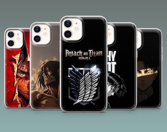 Attack on Titan Phone Case Anime Anime fan gift Cover for iPhone 17Pro,16,15,14,13,12,Samsung S26, S25, S24, S23Fe, A16, A56, Pixel 10, 9Pro