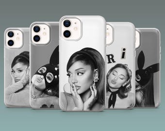 Ariana Grande Phone Case Pop music Actress Cover for iPhone 17Pro, 16, 15, 14, 13, 12, Samsung S26, S25, S24, S23Fe, A16, A56, Pixel 10,9Pro