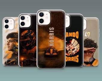 Lando Norris Phone Case F1 Formula 1 Cover for iPhone 17Pro, 16, 15, 14, 13, 12, Samsung S26, S25, S24, S23Fe, A16, A56, Pixel 10, 9Pro