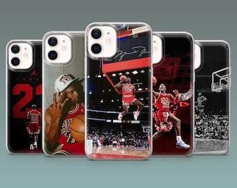 Micheal Jordan Phone Case MJ23 Basketball Cover for iPhone 17Pro, 16, 15, 14, 13, 12, Samsung S26, S25, S24, S23Fe, A16, A56, Pixel 10, 9Pro