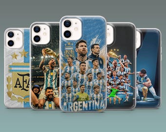 Argentina football Phone Case Soccer Argentina fan Cover for iPhone 17Pro,16,15,14,13,12,Samsung S26,S25,S24,S23Fe, A16, A56, Pixel 10, 9Pro