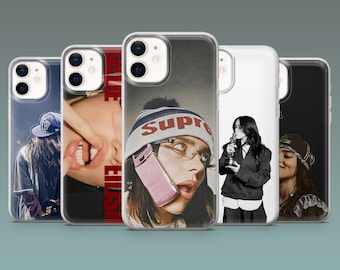 Billie Eilish Phone Case Singer Pop music Cover for iPhone 17Pro, 16, 15, 14, 13, 12, Samsung S26, S25, S24, S23Fe, A16, A56, Pixel 10, 9Pro