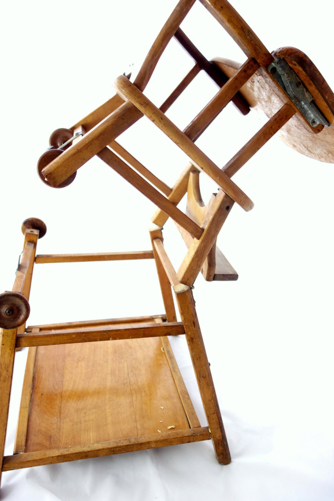 Vintage Baby High Chair Converts to Low Play Chair / Desk on | Etsy