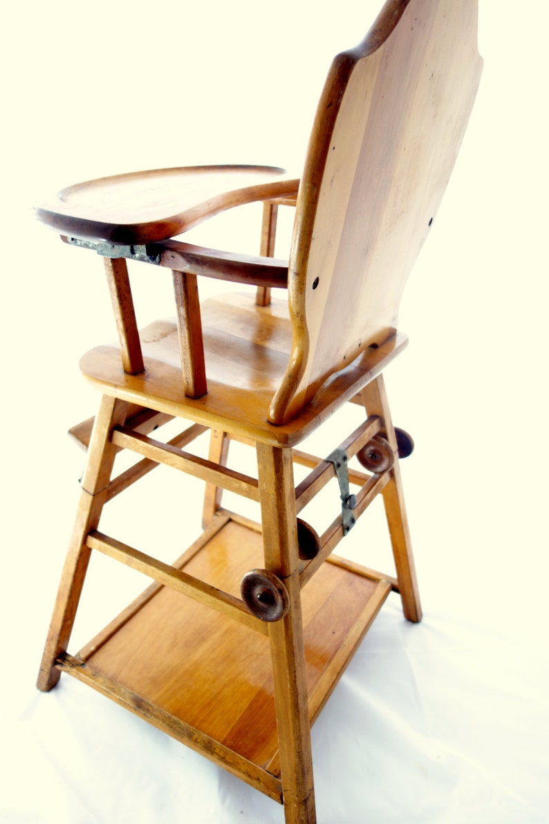 Vintage Baby High Chair Converts to Low Play Chair / Desk on Etsy