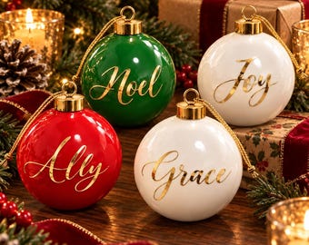 Custom 2026 Christmas Bauble Ornament,Personalized Christmas Tree Ornament,Christmas Decor,Holiday Tree Decor,Christmas Gifts,Home decor