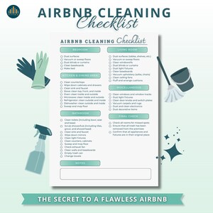 Airbnb清掃チェックリスト｜ホストと清掃員のための清掃チェックリスト｜部屋別ガイド｜バケーションレンタル清掃｜管理者向け