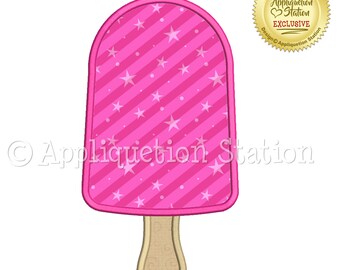 Popsicle Applique Machine Embroidery Design summer plain ice cream  INSTANT DOWNLOAD