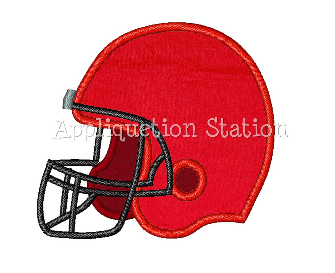 Football Helmet Applique Machine Embroidery Design Boy Sports Sport