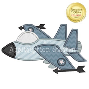 Applique da ricamo a macchina per aereo da caccia F18, design per aereo a reazione militare DOWNLOAD IMMEDIATO