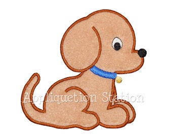 Puppy Dog Baby Applique Machine Embroidery Design Boy Pet Animal INSTANT DOWNLOAD