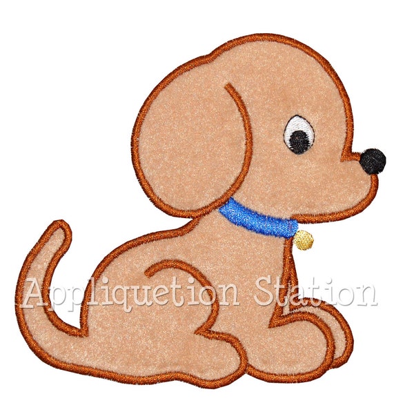 Puppy Dog Baby Applique Machine Embroidery Design Boy Pet Animal INSTANT DOWNLOAD
