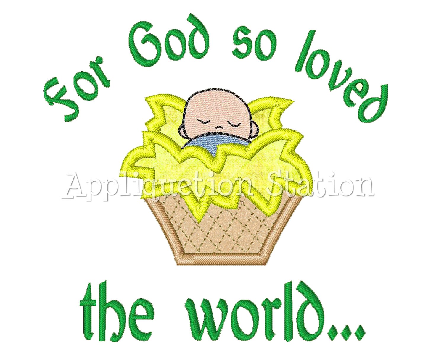 Download Baby Jesus Applique Machine Embroidery Design Candy ...