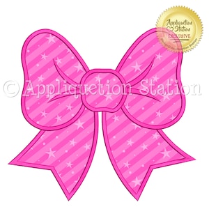 Fiocco con code Applique Macchina Ricamo Design Nastro Capelli Bambina DOWNLOAD IMMEDIATO
