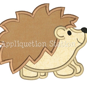 Applique Hedgehog Machine Embroidery Design baby animal woodland INSTANT DOWNLOAD