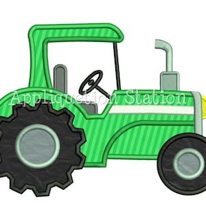Tractor Boy Applique Machine Embroidery Design Farm INSTANT DOWNLOAD