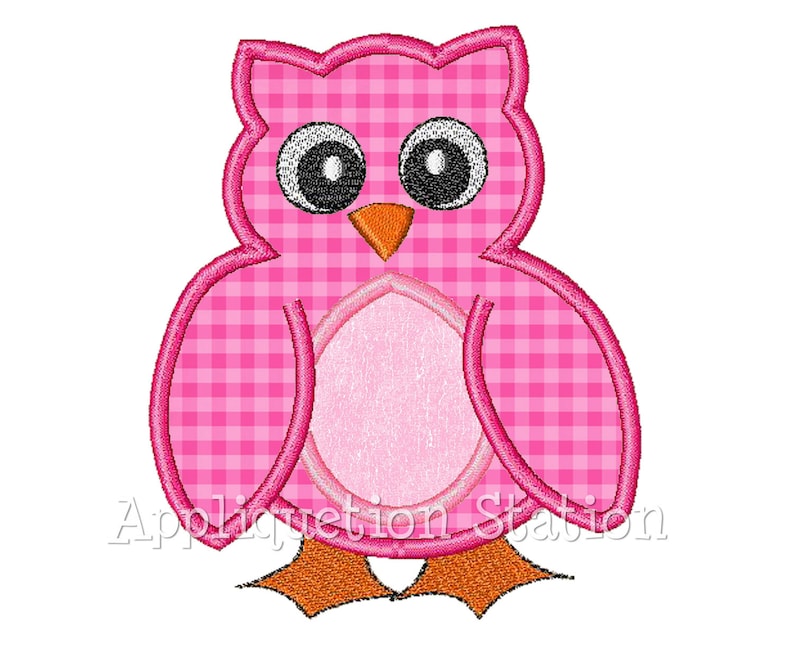 Baby Owl Applique Machine Embroidery Design Pattern Girl - Etsy