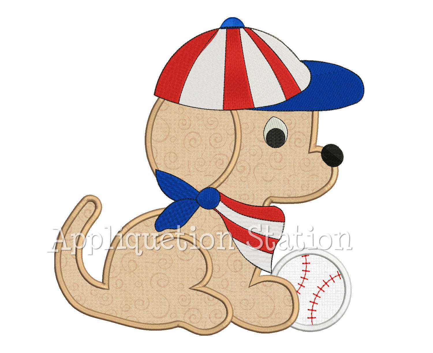 Baseball puppy applique machine embroidery design spring  etsy Baseball puppy applique machine embroidery design spring  etsy