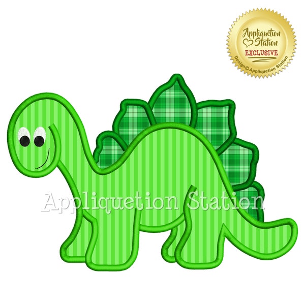 Applique Dinosaur Machine Embroidery Boys Design Green baby animal INSTANT DOWNLOAD