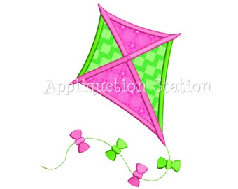 Kite Applique Machine Embroidery Design baby boy/girl INSTANT DOWNLOAD