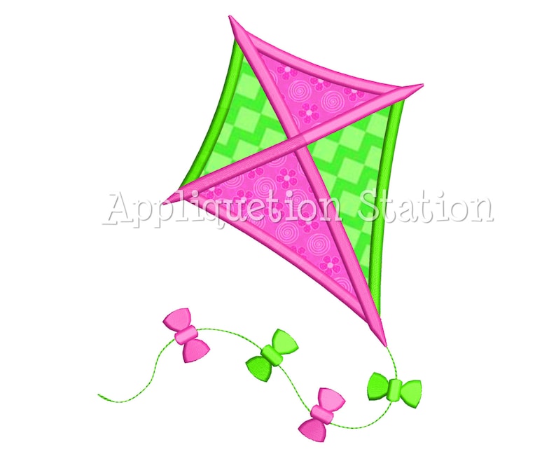 Kite applique machine embroidery design baby boygirl instant  etsy