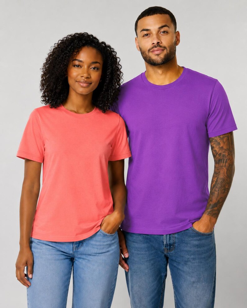 BELLA CANVAS 3001 UNISEX Blank T-shirt Premium Soft Cotton Tee S-4XL afbeelding 3