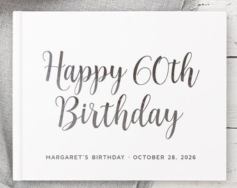 Birthday Party Book, Personalized Birthday Album, Birthday Letters, Birthday Memory Book, Family Party, Custom Age, Color Choices
