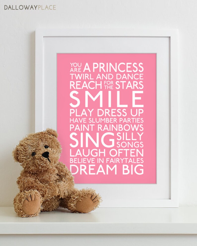 Baby Girl Art Girl Nursery Decor Baby Girl Wall Art Baby Etsy