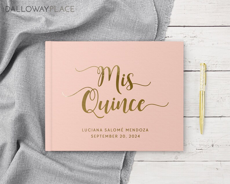 Quinceanera Guest Book Mis Quince 15th Birthday Guestbook Etsy