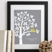 Personalized Wedding Gift for Couples Gift for Her Him Newlywed Engagement Anniversary Gift, Love Birds Wedding Family Tree Art Print